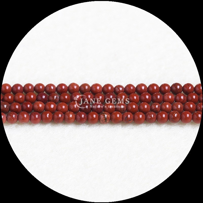 Natural Crystal Healing Gemstone Beads 8mm Round Cut Red Jasper Garnet Strands