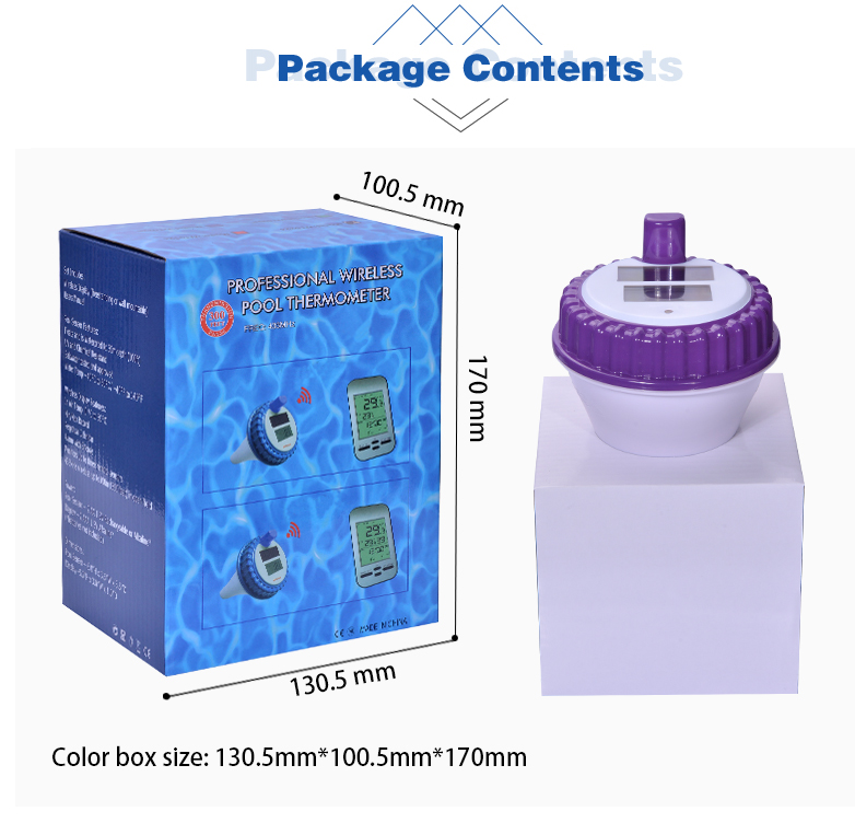 Wireless Solar Floating Water Thermometer For Elderly And Children Supply Voltage 7-15V