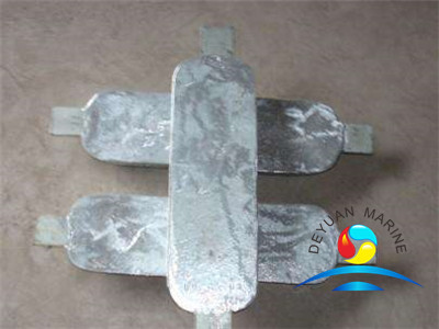 Rectangle Type Zinc Anodefor Sea Water Cooling System Marine Outfitting Equipment