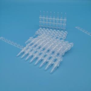 China Transparent 0.2 Ml PCR Tubes 8 Tube Strips Molecular Biology Reaction Strip Tube wholesale