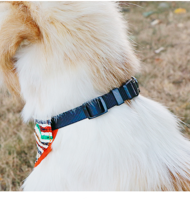 Colorful Blank Dog Bandanas Bib Kerchief Adjustable Cat Collar