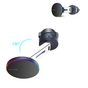 China Multi Angle Adjustable Magnetic Car Phone Charger With Ambient Light wholesale