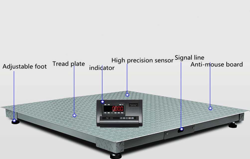 1t 3t 5t industrial digital platform scale electronic floor weighing scale bench scales