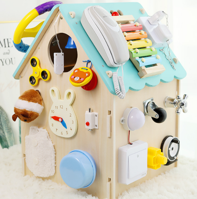 Wooden Intelligence Toys for Kids Enlighten Order Montessori Teaching Aids Busy Board