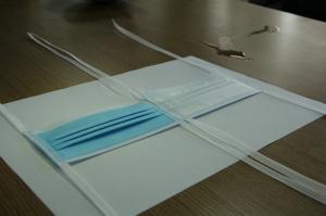 China 17.5*9.5cm Tie On Disposable Face Mask Antibacterial wholesale