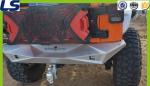 Jeep Wrangler JK Aggressive Black Front and Rear Steel Bumper