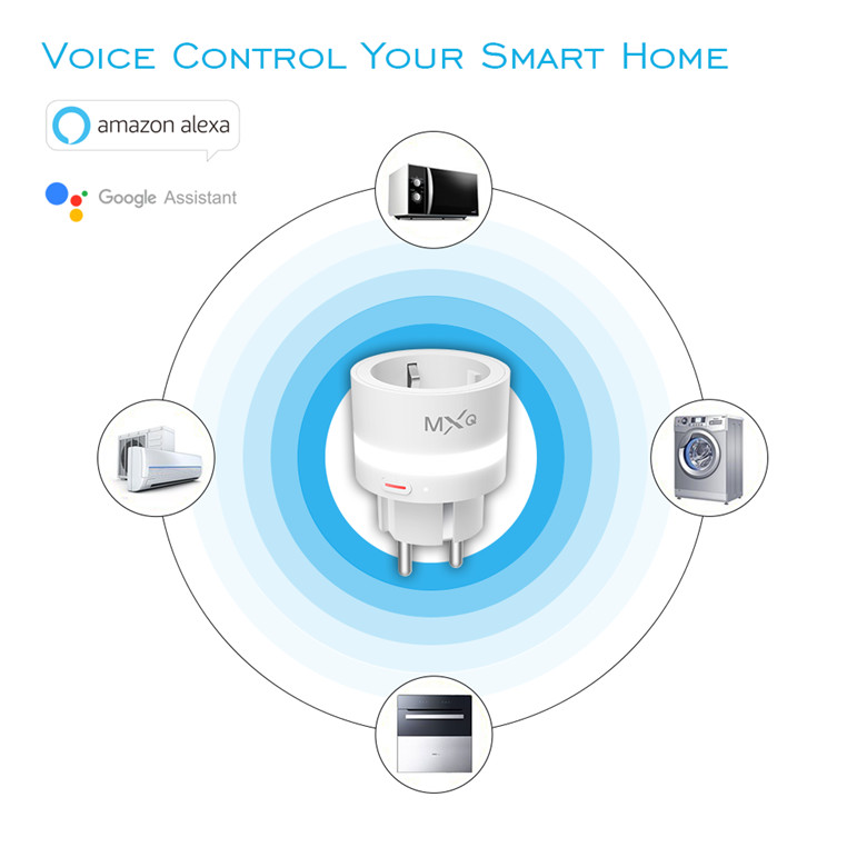 App Controlled Wifi Smart Plug Remote Control Socket With Led Light / Power Meter