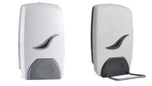 China 1000ml Hospital Hand Disinfectant Dispenser / Plastic Elbow Hand Sanitizer Dispenser wholesale
