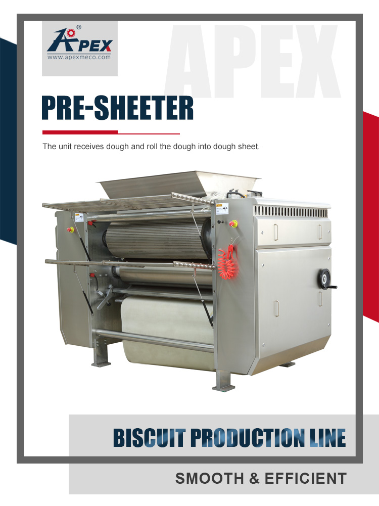 Commercial Rolling Pizza / Biscuit Making Machine Automatic Electric Dough Roller Sheeter