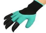 Waterproof Claw Garden Work Gloves For Flower / Family Working Green Color