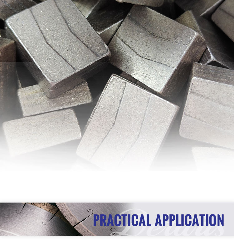 6.5MM Multi Blade Diamond Segment with Cold Press Technology and Good Performance