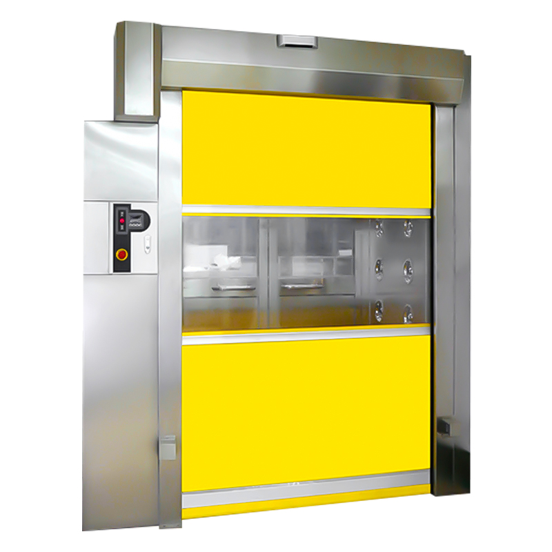 Food Industry Folding Heavy Duty Roller Shutter Door Galvanized Steel Flexible Foam