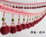 Machine producing OEM wholesale beautiful trimmings beaded pom pom fringes