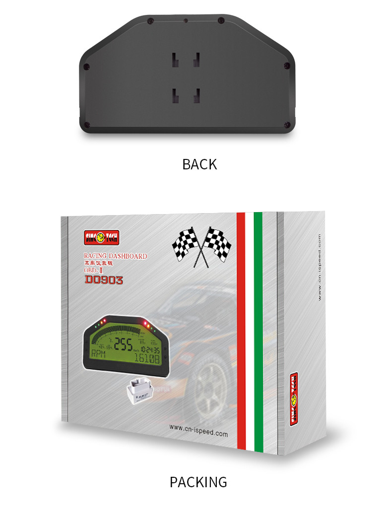 DO903 Race Car Dashboard 6.5" Digital LCD Display Combination Dashboard