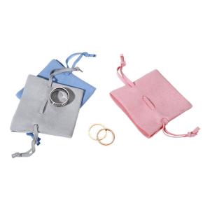 China Ring Storage Custom Velvet Jewelry Pouches With Logo Customized wholesale