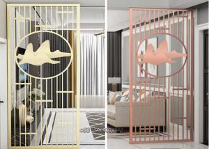 China 4 Feet 201 Stainless Steel Room Divider For Entrance Door Partition wholesale