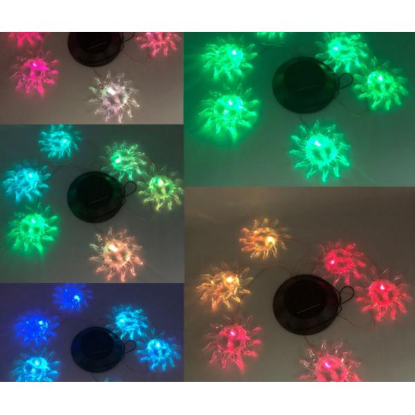 Solar Powered Wind Chime Light LED Color Changing Outdoor Lamp for Garden ABS Material