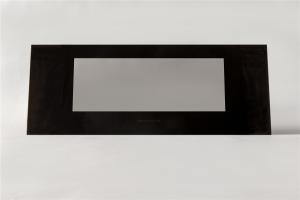 China OEM Flat Polish Edge Gray Logo Printing Oven Tempered Glass wholesale