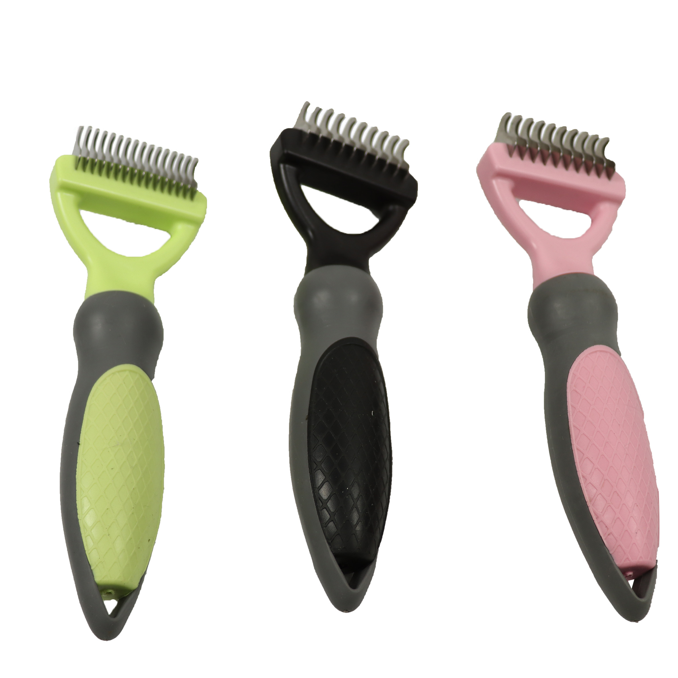 Deshedding Pet Hair Remover Brush Stainless Steel Beauty Cleaning Tool Cats Dogs 183x57x29mm