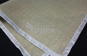 China Vermiculite Coated Fiberglass Fabric For Fire Blanket Welding Curtains wholesale