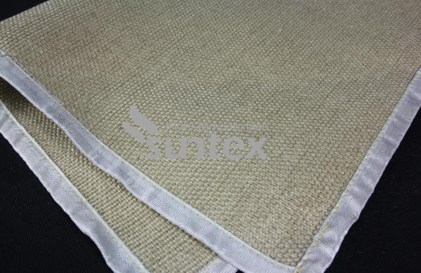 Excellent Tensile Strength Vermiculite Coated Fiberglass Fabric For Safety