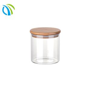 China 10oz 15 Gram Glass Pantry Jars Airtight Lid Vacuum Seal Containers SGS wholesale