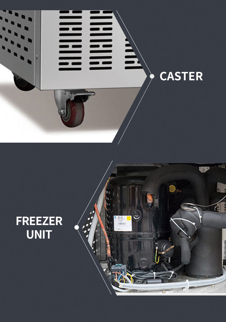 Stainless Steel Blast Freezer Chiller Rapidly Freezing Commercial Food Blast Chiller