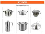 Double Stations Upright Pot Polishing Machine For Stainless Steel Cookware