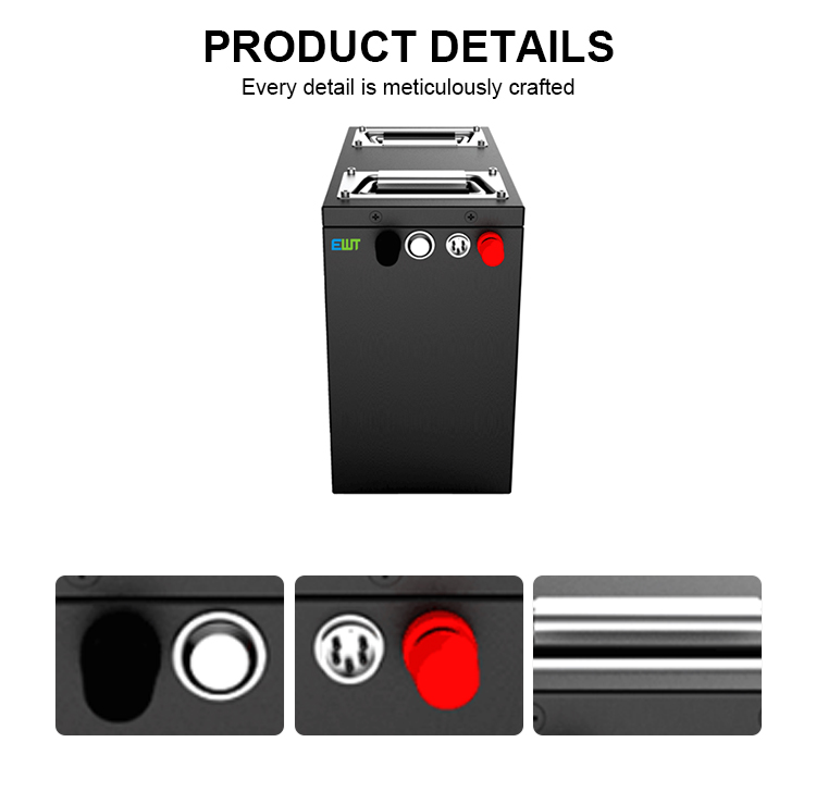 PORTABLE OUTDOOR ENERGY STORAGE LITHIUM BATTERY 48V 25AH 26650 LITHIUM IRON PHOSPHATE BATTERY PACK