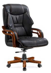 China Adjustable Height Executive Leather Computer Chair , Corporate Office Chairs Durable wholesale