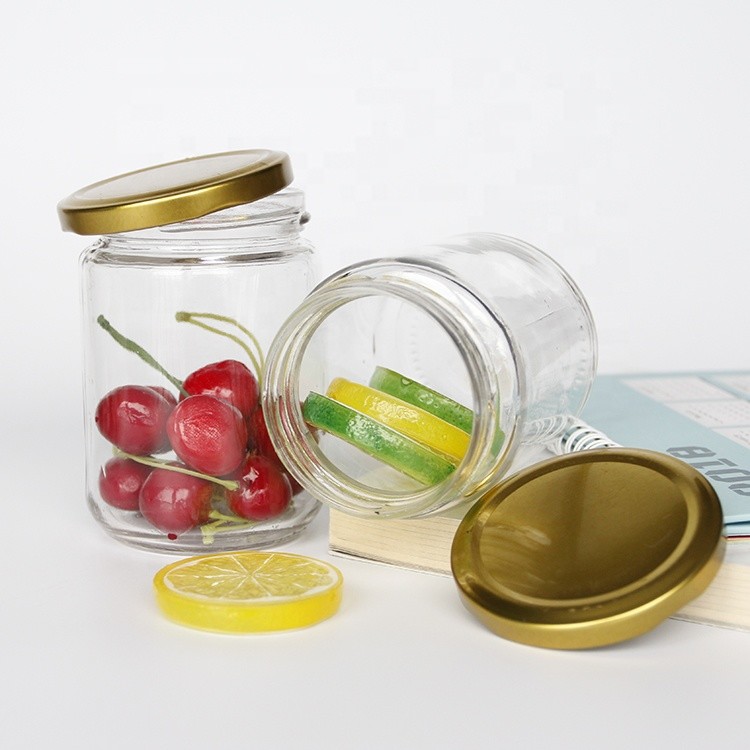 Wide Mouth 16oz 500ml Round Glass Jar For Peanut Butter Jam