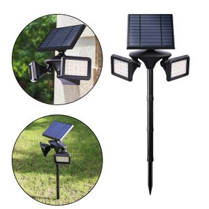 China Waterproof Ip65 600LM 40 LED Solar Garden Light PIR Solar Powered Lawn Lights wholesale
