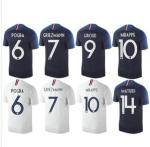 Thailand quality France 2 stars jersey football shirt maker soccer jersey
