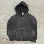 Gym Brown Acid Wash Fleece Zip Hoodie Streetwear Cotton Hoodie Blank Zip Up