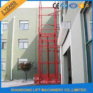China Guide Rail Chain Hydraulic Elevator Lift , Home Cargo Double Cylinder Hydraulic Lift wholesale
