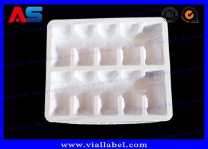 China Pharmacy White 60C PVC Blister Tray Of 10 2ml Vials pharmacy blister packaging wholesale