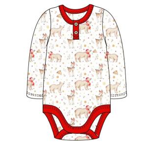 China Christmas baby infant romper bodysuit cotton printing cute baby clothes christmas Baby Romper wholesale
