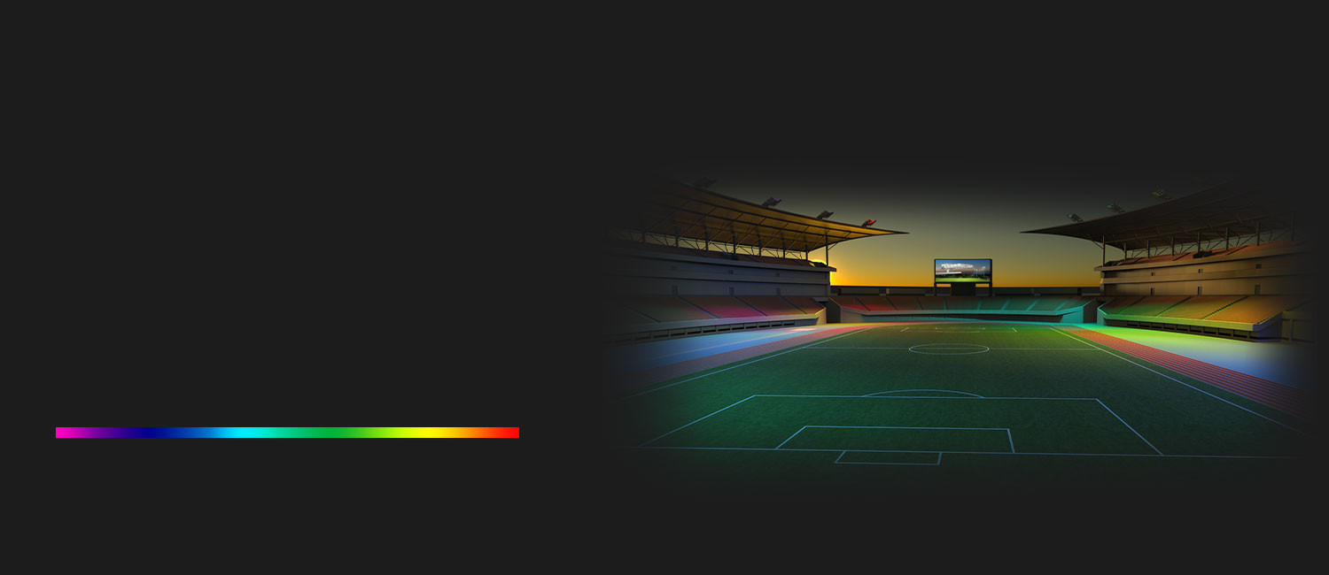 RGB Outdoor Lighting Basketball Court 1200W DMX Control LED Sports