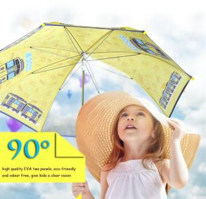China EVA Two Panels Compact Umbrella Eco-friendly And Odour Free , Give Kids A Clear Vision , Reflective Strips wholesale