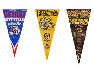China Single Double Sided Polyester Felt Pennant Flag CMYK Print wholesale