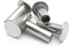 Countersunk Flat Head Stainless Steel Semi Tubular Rivet , Flush Mount Head