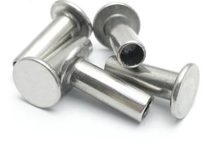 China Countersunk Flat Head Stainless Steel Semi Tubular Rivet , Flush Mount Head Rivet wholesale