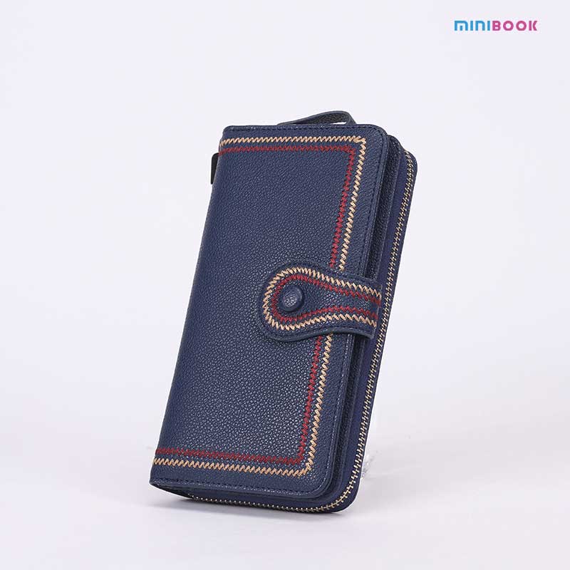 Women's Clutch Wallets with Multiple Colors Long Zipper Money Pocket and Card Holder