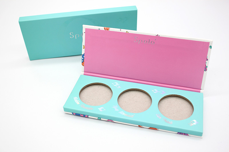 Paper Custom Blush Makeup Palette Empty Printed For Cosmetics