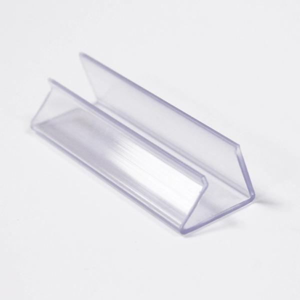 Plastic Supermarket Data Strip , Perforted Shelf Price Label Holder PVC Material