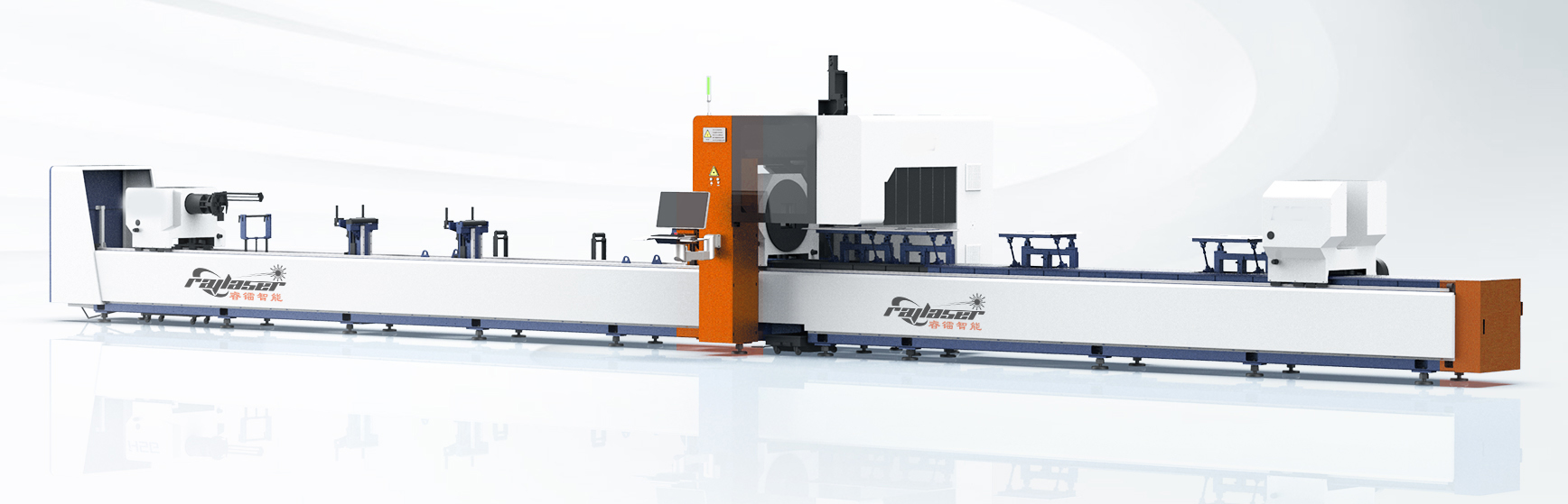 7500 KG Weight CNC Tube Laser Cutting Machine With Continuous Wave Mode