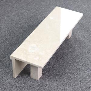 China Light Yellow Interior Marble Stairs Decorative 0.5% Water Absorption wholesale