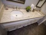 Indian Kashmir White Granite Countertops , Commercial Granite Kitchen Worktops