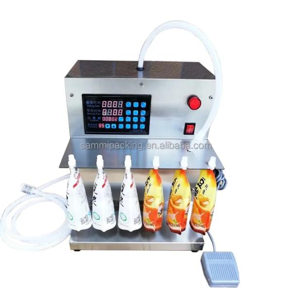 New Product Manual Stand up Pouch With Spout Filling Capping Machine