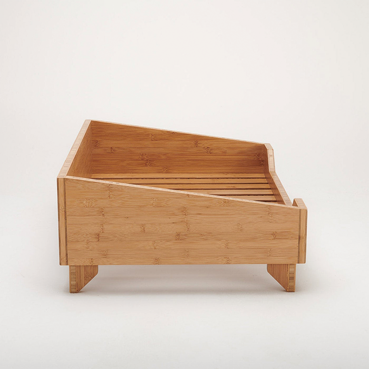 OEM Solid Bamboo Cat Bed Frame For Small Medium Large Dog PET